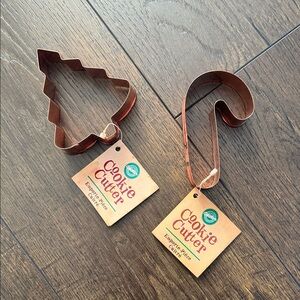 Set of 2 - Wilson Copper Christmas Cookie Cutters - Vintage- New with Tags